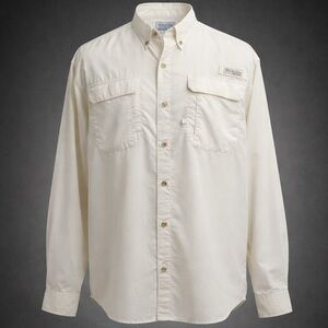 Columbia PFG Omni-Shade Fishing Shirt White Vented Long Sleeve Men’s
XL